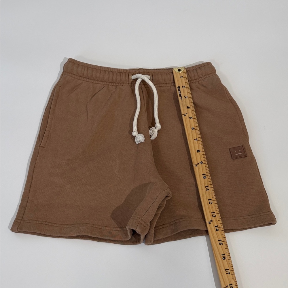 Acne Studios Sweat Shorts Size XXS Light Tan Brown 100% Organic Cotton Like New - Picture 6 of 9
